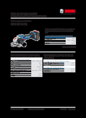 कॉर्डलेस एंगल ग्राइंडर Bosch GWS 18V-15 SC