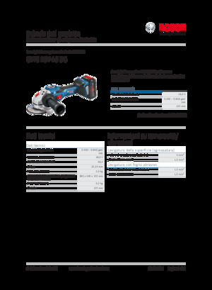 कॉर्डलेस एंगल ग्राइंडर Bosch GWS 18V-15 SC