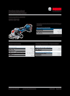 कॉर्डलेस एंगल ग्राइंडर Bosch GWX 18V-10