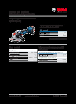 कॉर्डलेस एंगल ग्राइंडर Bosch GWX 18V-10