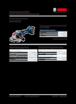 कॉर्डलेस एंगल ग्राइंडर Bosch GWX 18V-10