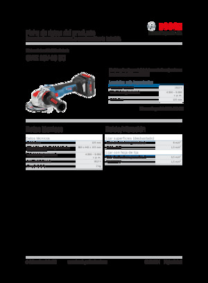 कॉर्डलेस एंगल ग्राइंडर Bosch GWX 18V-10 SC