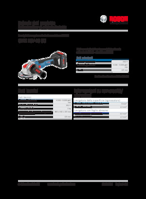 कॉर्डलेस एंगल ग्राइंडर Bosch GWX 18V-10 SC