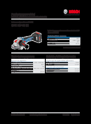 कॉर्डलेस एंगल ग्राइंडर Bosch GWX 18V-10 SC