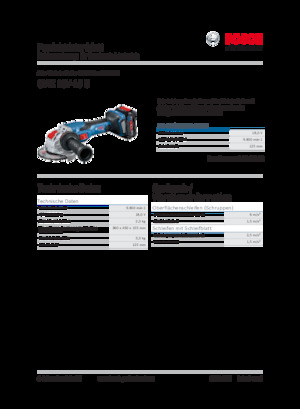कॉर्डलेस एंगल ग्राइंडर Bosch GWX 18V-15 C