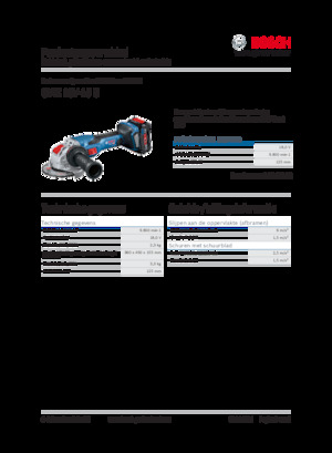 कॉर्डलेस एंगल ग्राइंडर Bosch GWX 18V-15 C