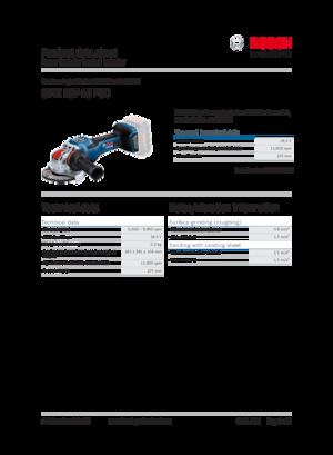 कॉर्डलेस एंगल ग्राइंडर Bosch GWX 18V-15 PSC