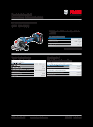 कॉर्डलेस एंगल ग्राइंडर Bosch GWX 18V-15 SC