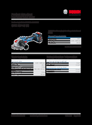 कॉर्डलेस एंगल ग्राइंडर Bosch GWX 18V-15 SC