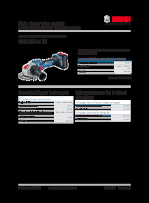 कॉर्डलेस एंगल ग्राइंडर Bosch GWX 18V-15 SC