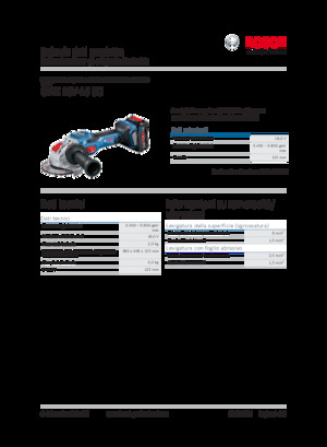 कॉर्डलेस एंगल ग्राइंडर Bosch GWX 18V-15 SC