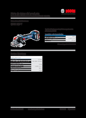 कॉर्डलेस एंगल ग्राइंडर Bosch GWX 18V-7