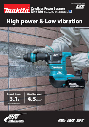 कॉर्डलेस डिमोलिशन हैमर Makita DHK180
