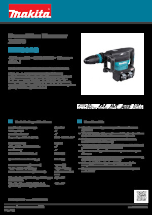 कॉर्डलेस डिमोलिशन हैमर Makita HM002G