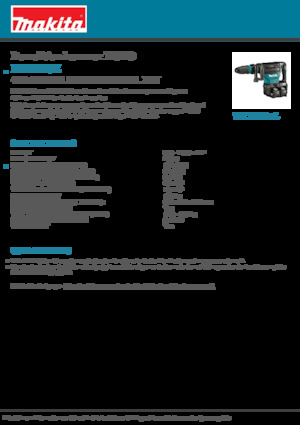 कॉर्डलेस डिमोलिशन हैमर Makita HM002GZ