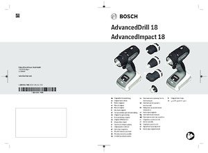 कॉर्डलेस ड्रिल और स्क्रू ड्राइवर Bosch AdvancedDrill 18