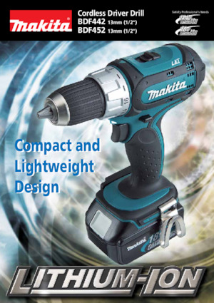 कॉर्डलेस ड्रिल और स्क्रू ड्राइवर Makita BDF452 
