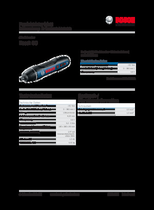 कॉर्डलेस ड्रिल और स्क्रू ड्राइवर Bosch Bosch GO