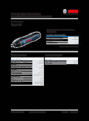 कॉर्डलेस ड्रिल और स्क्रू ड्राइवर Bosch Bosch GO
