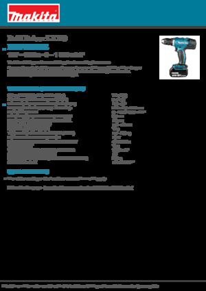 कॉर्डलेस ड्रिल और स्क्रू ड्राइवर Makita DDF453RFE