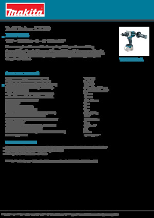 कॉर्डलेस ड्रिल और स्क्रू ड्राइवर Makita DDF481Z