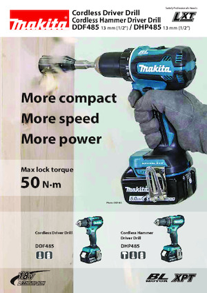 कॉर्डलेस ड्रिल और स्क्रू ड्राइवर Makita DHP485