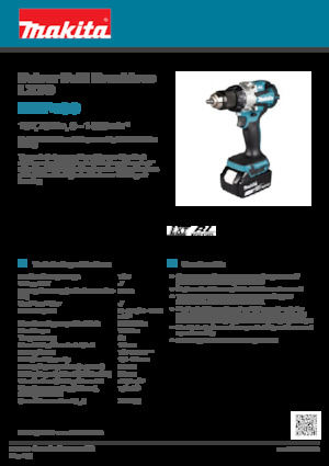 कॉर्डलेस ड्रिल और स्क्रू ड्राइवर Makita DDF489