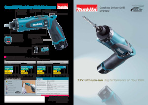 कॉर्डलेस ड्रिल और स्क्रू ड्राइवर Makita DF010D