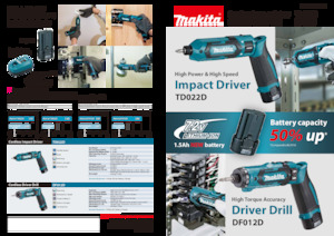 कॉर्डलेस ड्रिल और स्क्रू ड्राइवर Makita DF012D