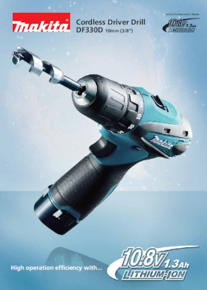 कॉर्डलेस ड्रिल और स्क्रू ड्राइवर Makita DF330D