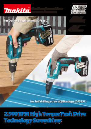 कॉर्डलेस ड्रिल और स्क्रू ड्राइवर Makita DFS250 