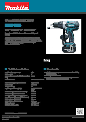 कॉर्डलेस ड्रिल और स्क्रू ड्राइवर Makita DHP458