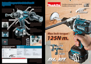 कॉर्डलेस ड्रिल और स्क्रू ड्राइवर Makita DDF481 