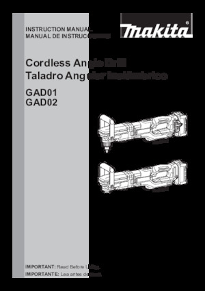 कॉर्डलेस ड्रिल और स्क्रू ड्राइवर Makita GAD01Z