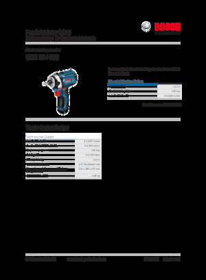 कॉर्डलेस ड्रिल और स्क्रू ड्राइवर Bosch GDR 12V-105