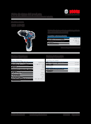 कॉर्डलेस ड्रिल और स्क्रू ड्राइवर Bosch GSR 12V-35