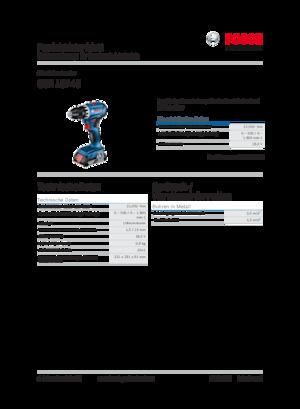 कॉर्डलेस ड्रिल और स्क्रू ड्राइवर Bosch GSR 18V-45
