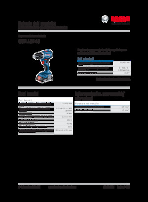 कॉर्डलेस ड्रिल और स्क्रू ड्राइवर Bosch GSR 18V-45
