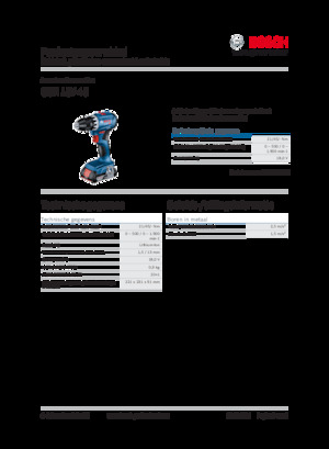 कॉर्डलेस ड्रिल और स्क्रू ड्राइवर Bosch GSR 18V-45