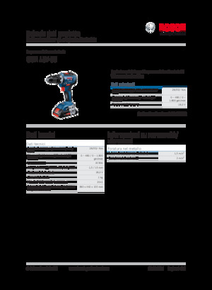 कॉर्डलेस ड्रिल और स्क्रू ड्राइवर Bosch GSR 18V-55