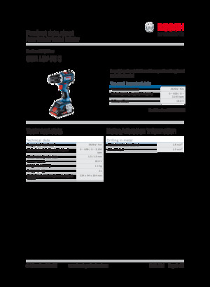 कॉर्डलेस ड्रिल और स्क्रू ड्राइवर Bosch GSR 18V-90 C