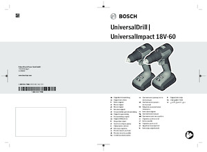 कॉर्डलेस ड्रिल और स्क्रू ड्राइवर Bosch UniversalImpact 18V-60