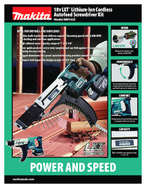 कॉर्डलेस ड्रिल और स्क्रू ड्राइवर Makita XRF02Z