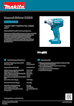 कॉर्डलेस इम्पैक्ट ड्राइवर और रिंच Makita BTD063