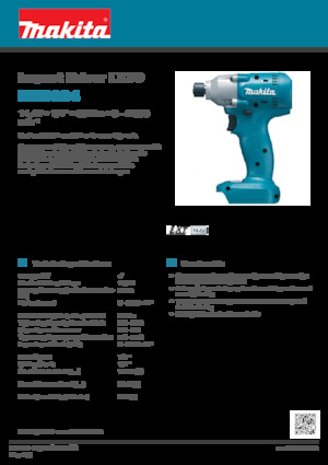 कॉर्डलेस इम्पैक्ट ड्राइवर और रिंच Makita BTD064