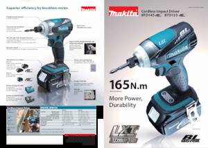 कॉर्डलेस इम्पैक्ट ड्राइवर और रिंच Makita BTD145 