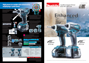 कॉर्डलेस इम्पैक्ट ड्राइवर और रिंच Makita BTD134 