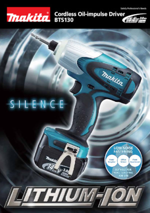 कॉर्डलेस इम्पैक्ट ड्राइवर और रिंच Makita BTS130 