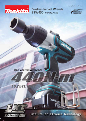 कॉर्डलेस इम्पैक्ट ड्राइवर और रिंच Makita BTW450 