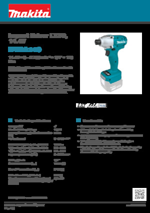 कॉर्डलेस इम्पैक्ट ड्राइवर और रिंच Makita DTDA140
